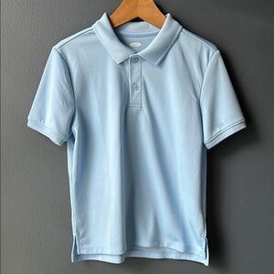 🩵 NWOT Old Navy Polo Shirt Short Sleeve powder blue medium 8 school uniform